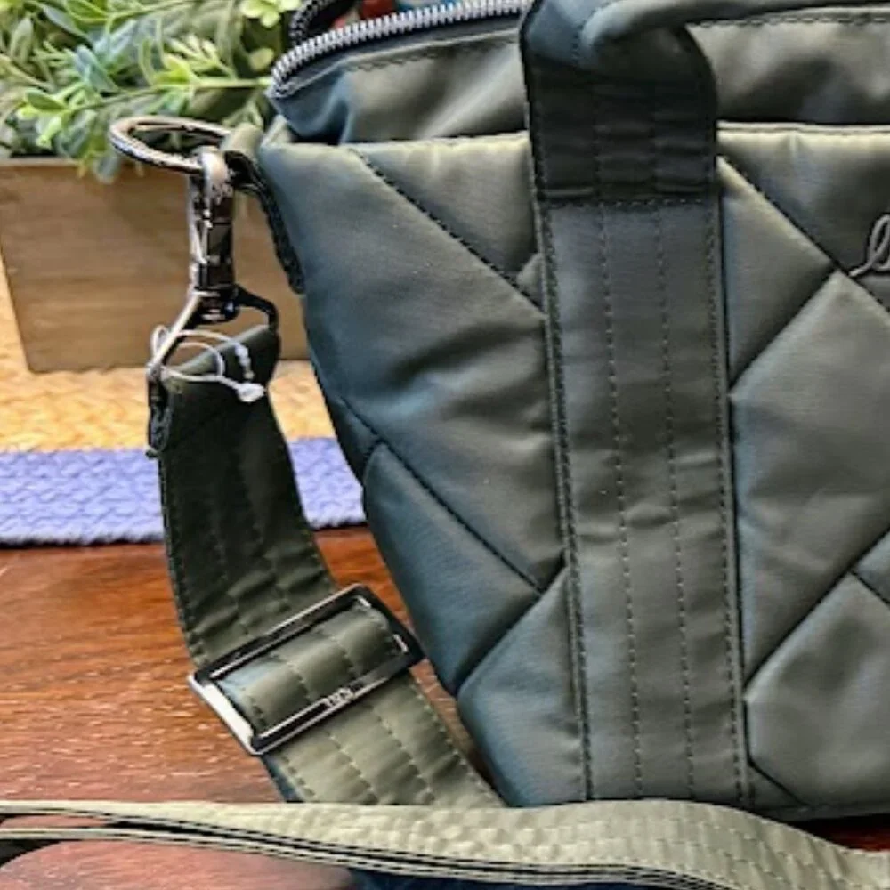 LUG small crossbody tote with handles olive green mini Dory - Picture 6 of 9